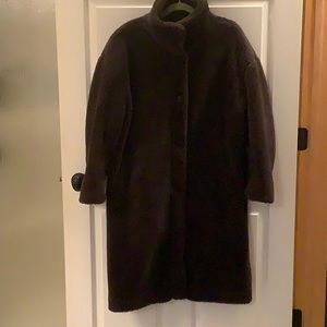 It’s a Teddy Coat!!! Gap charcoal grey sherpa long teddy coat size XL.